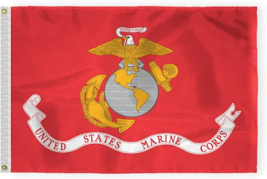 3X5 MARINES USMC EGA SEMPER FLAG CANVAS HEADER BRASS GROMMETS (LICENSED) gallery
