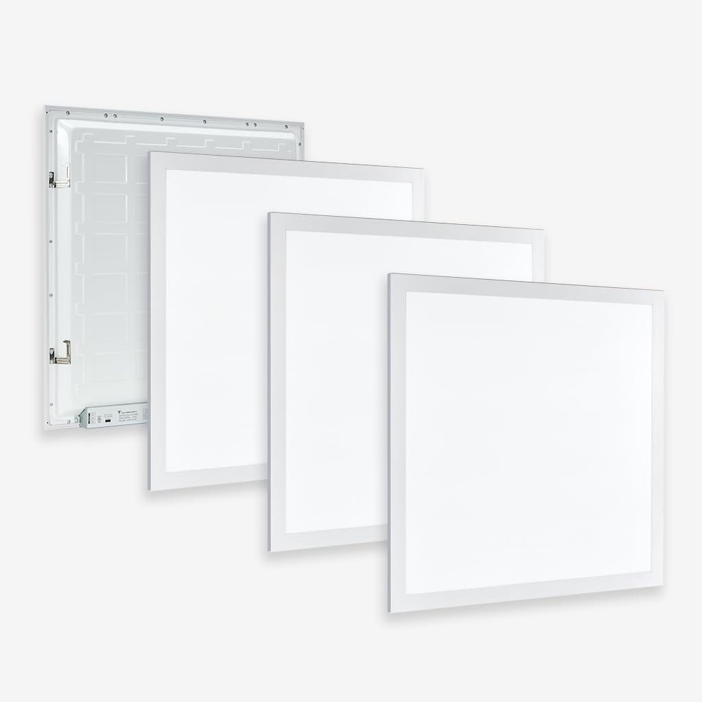 4 Pack 2x2 LED Flat Panel Light Drop Ceiling 0-10V Dimmable, 20/30/40W & 3CCT gallery