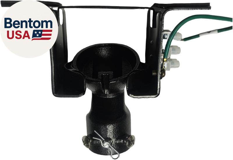 Flat Sloped Ceiling Fan Adapter for Ceilings up to 45° (Black) gallery