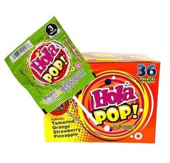 Hola Pop La Original Assorted Flavors 0.46oz 36 ct