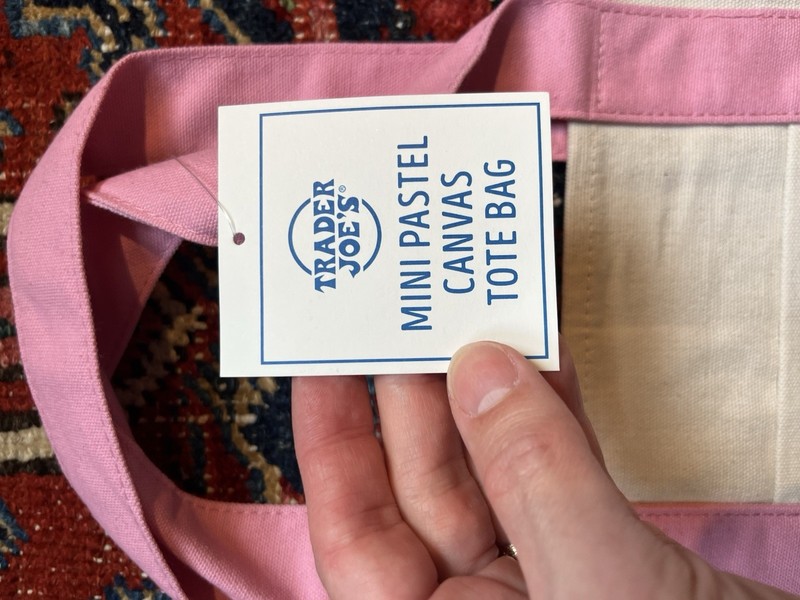 AUTHENTIC Trader Joe's Mini Tote FULL SET - 2026 Spring Pastels gallery