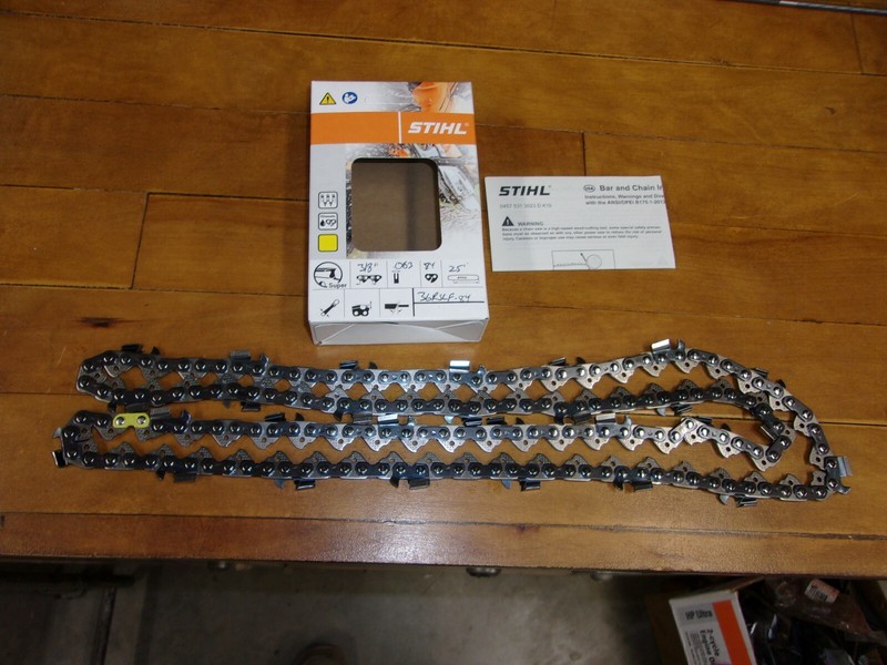 Stihl OEM 25" Full Chisel "Skip Tooth" Chain 3/8" .063" 84 DL 36RSLF #GM-7P1 gallery