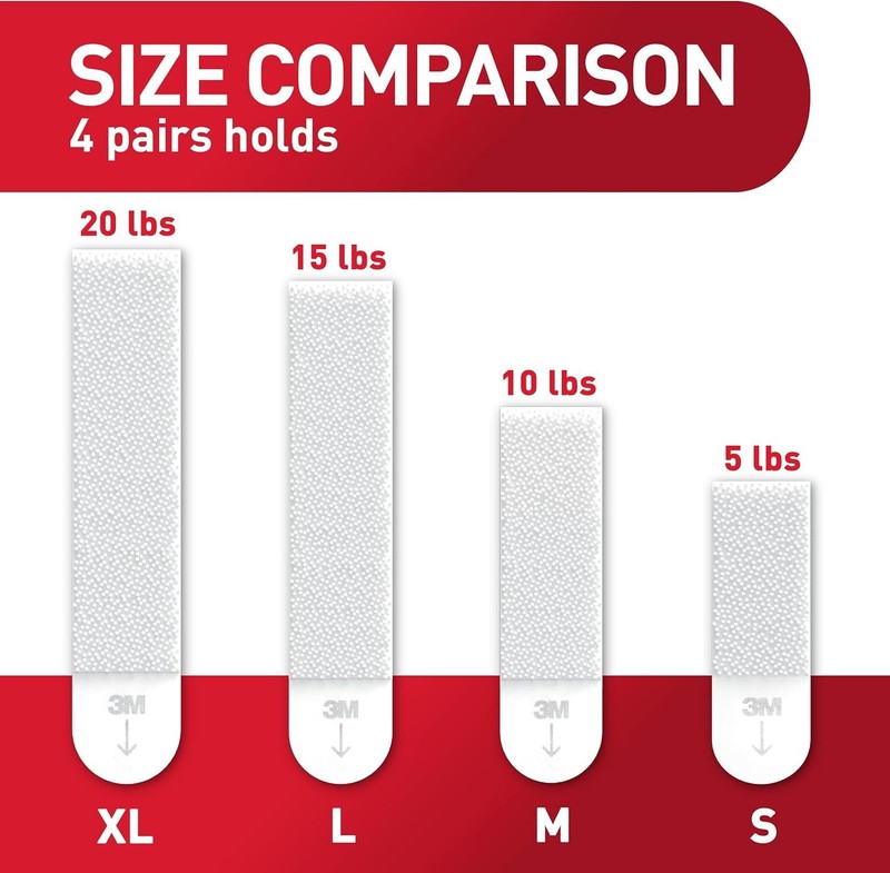 Command 5 lb Small Picture Hanging Strips 18 Pairs (36 18 Pairs, White gallery