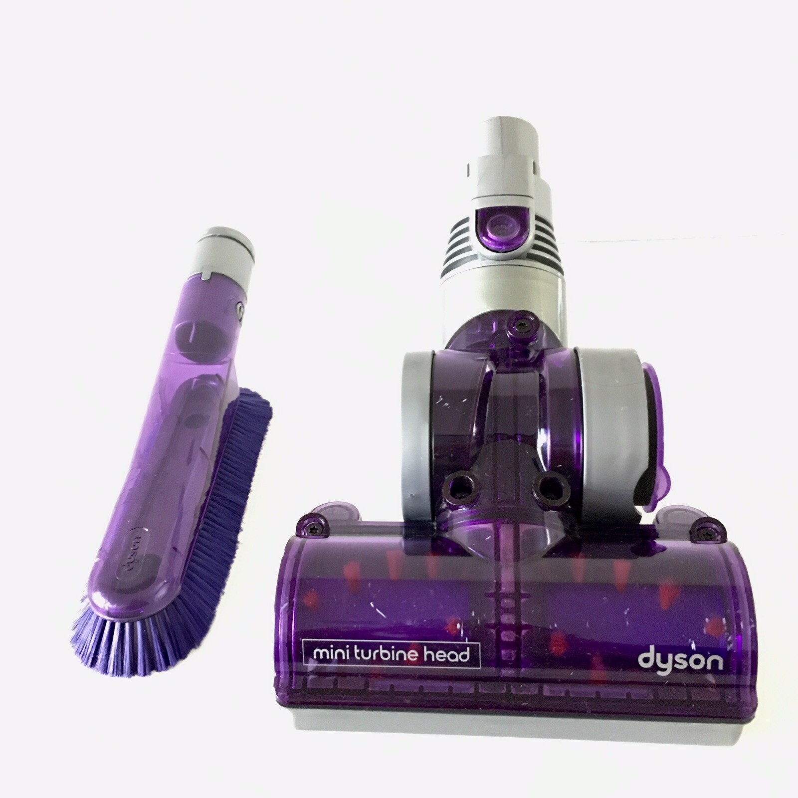 Dyson Soft Dusting Brush and Mini Turbine Head - Purple gallery