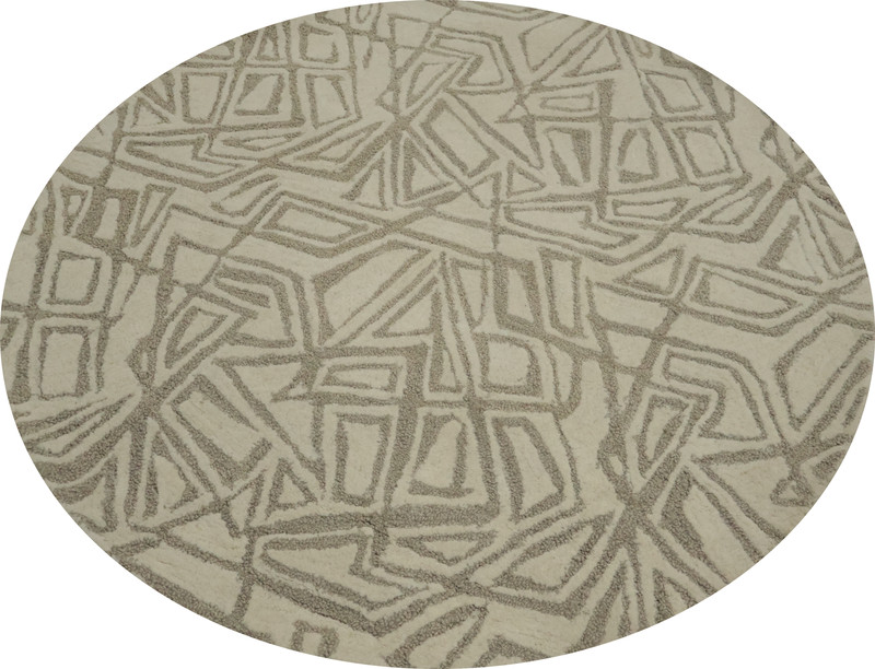 Geometric Luxury Rugs with Subtle Earth Tones for Modern Homes Hand-Tufted Rug gallery