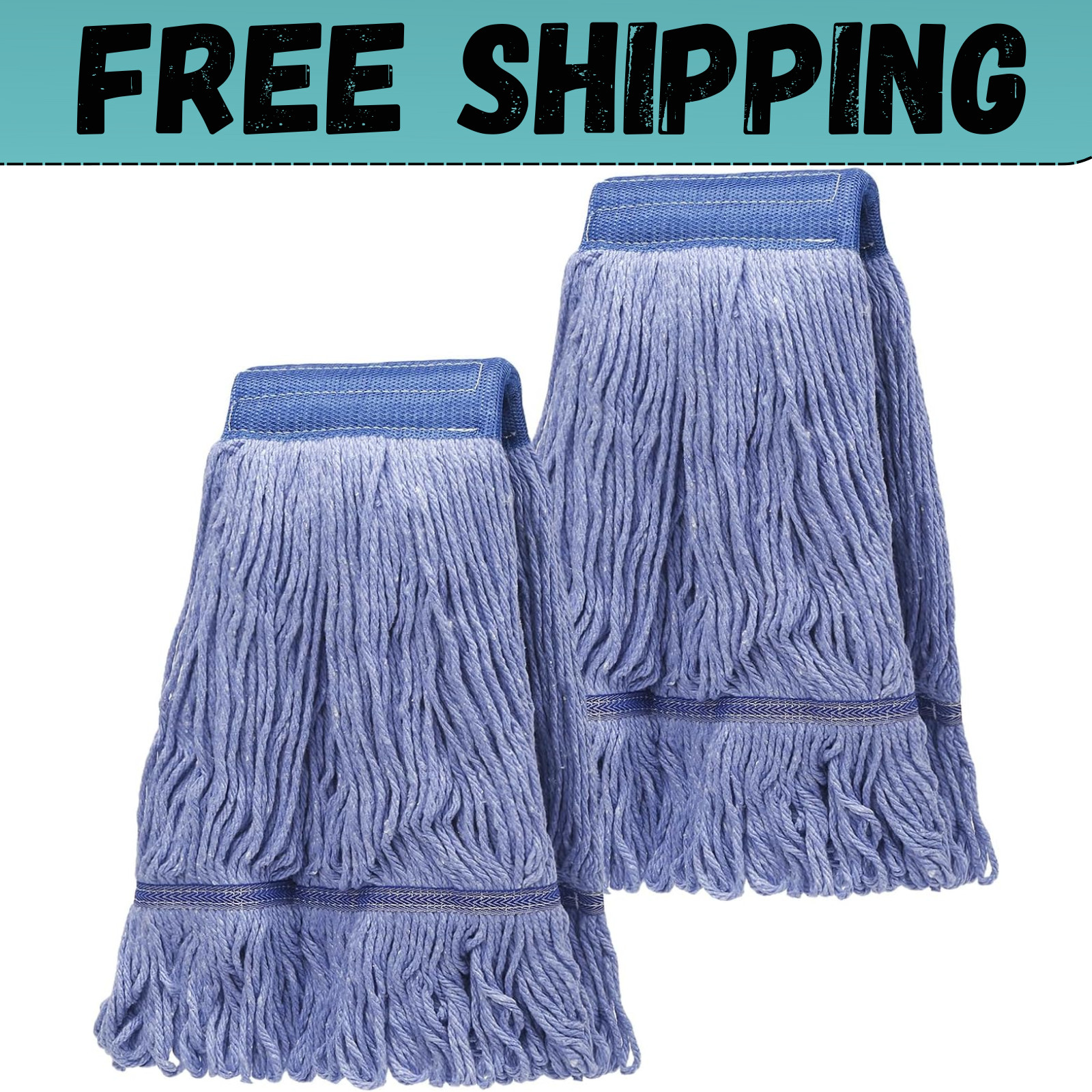 2 Pack Mop Head Replacement, Cleaning Heavy Duty Mop Head Commercial Replacement gallery