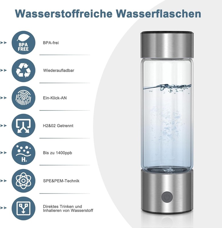 Hydrogen Water Bottle Generator Improve Water in 3 Minutes, Water Machine gallery