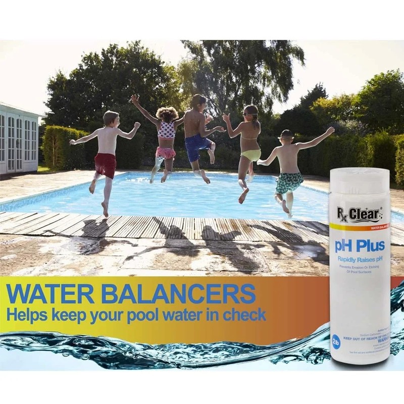 Rx Clear pH Plus Increaser Granular Soda Ash Chemical For Swimming Pool - 2 lbs gallery