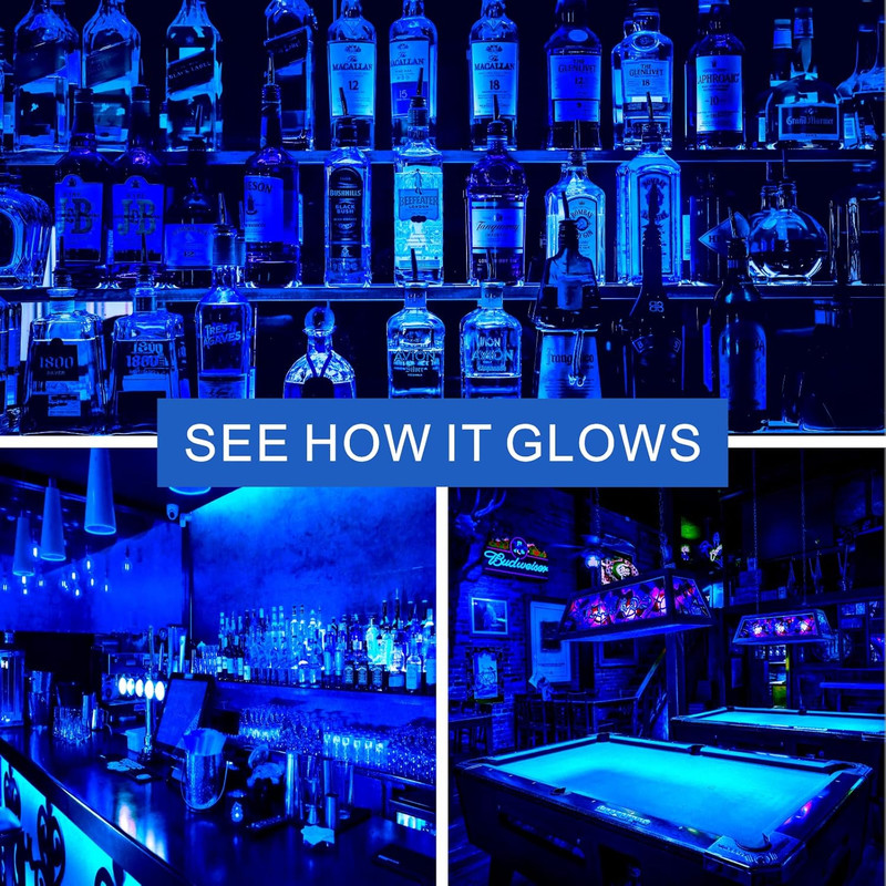 4 Pack A19 LED Blue Light Bulb,9 Watt Blue Lights Equivalent 100 Watt Colored gallery