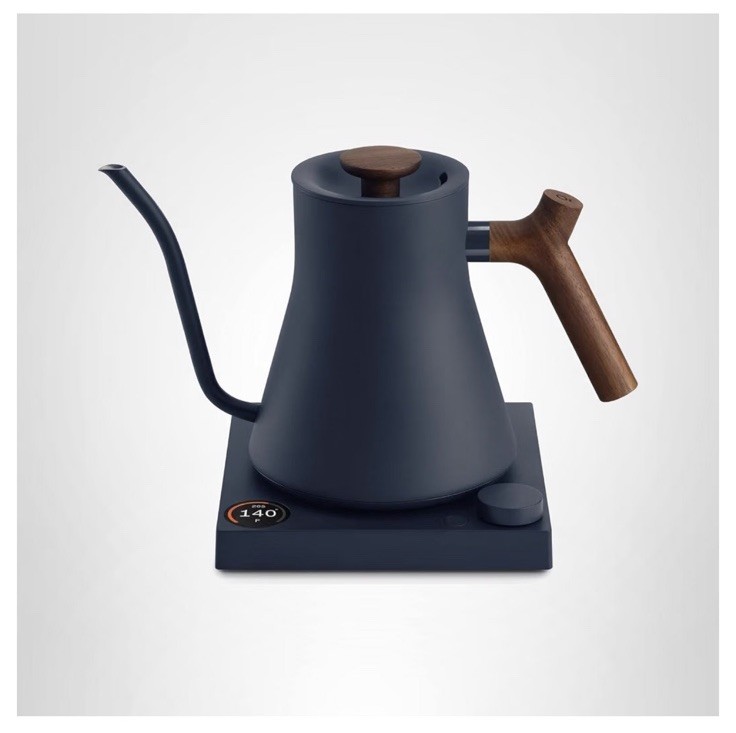 Fellow Stagg EKG PRO Electric Pour-Over Kettle, Stone Blue With walnut Wood gallery