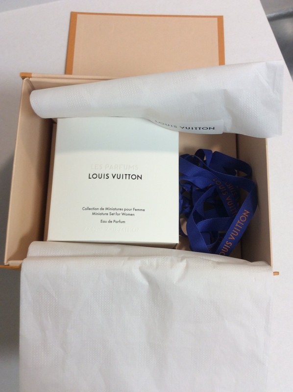 100% Authentic Louis Vuitton Empty Perfume/Cologne Box, Ribbon, Shipping Box gallery