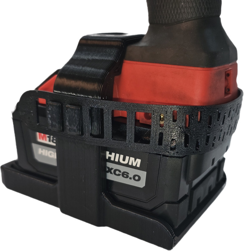 M18 High Torque Battery Strap/Hold Down For 5.0 AH Battery On 2767 (3D Printed) gallery