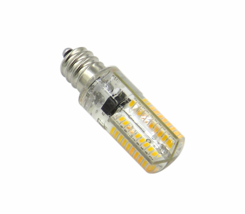 10pcs E12 Candelabra C7 LED Light Bulb 3W 80-3014 SMD Lamp Soft White 110~120V H gallery