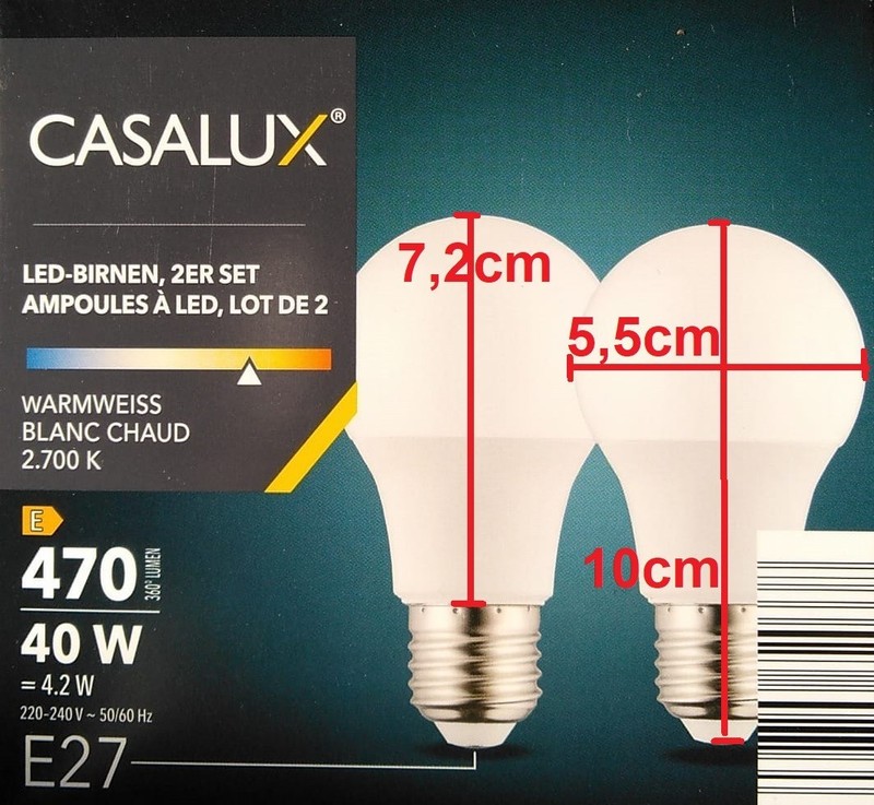 2x LED BULB LIGHT BULB ROUND GLOBE GLOBE 470lm 40W 4.2 WATT NEW gallery