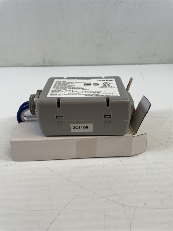Leviton OPP20-D1 Occupancy Sensor Power Pack, Gray, 120-277V, 20A gallery