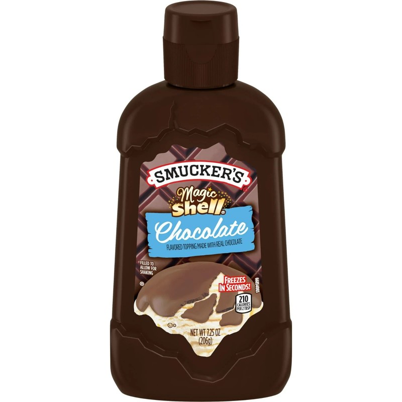 2 Pack Smucker's Magic Shell Chocolate Topping 7.25 oz Ice Cream Dessert Sauce.. gallery