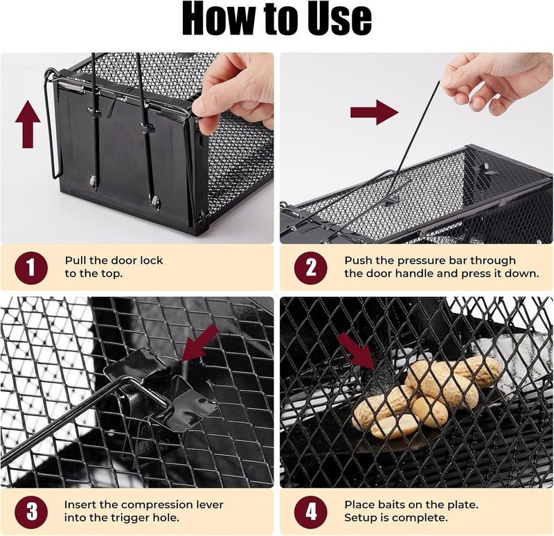 Pet-Safe 2-Pack Live Capture Mouse Traps 12.5"x5.5"x4.5" for Indoor/Outdoor Use gallery