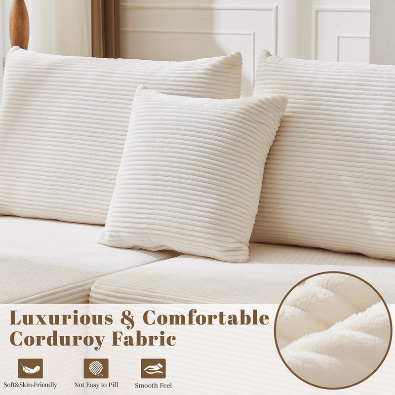 Modular Sectional Sofa, Convertible 4-seat Cloud Couch Set for Living Room gallery