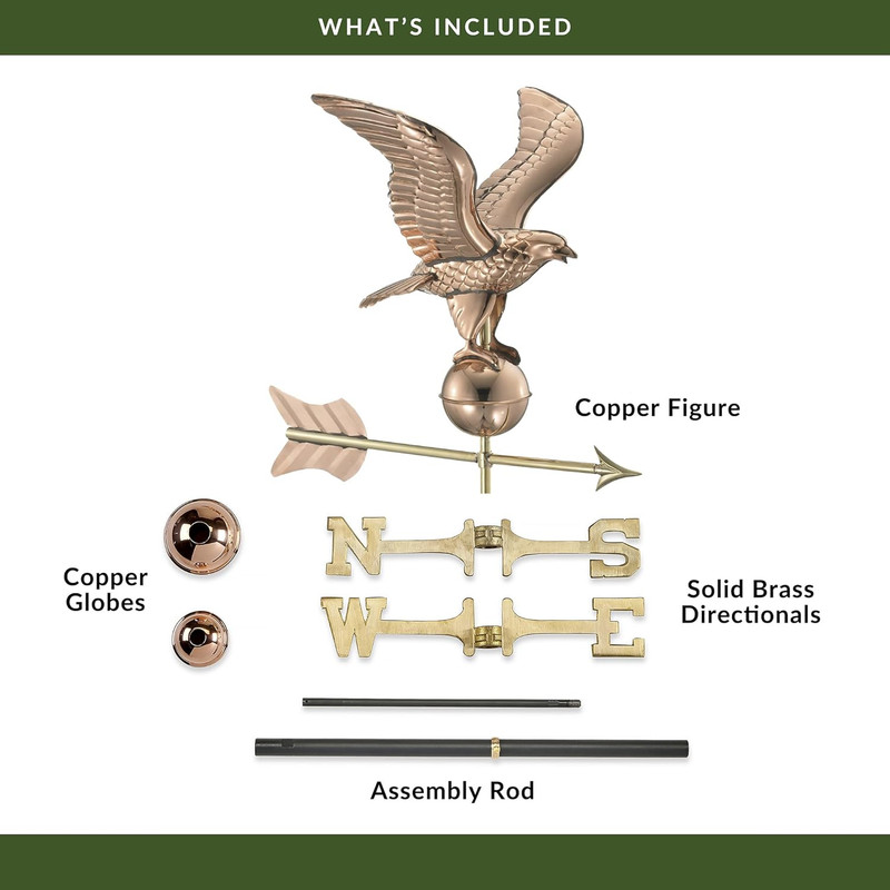 American Eagle Weathervane, Pure Copper gallery