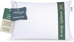 ComfyDown 50/50 Down Feather Blend ComfyDream Bed Pillow for Sleeping