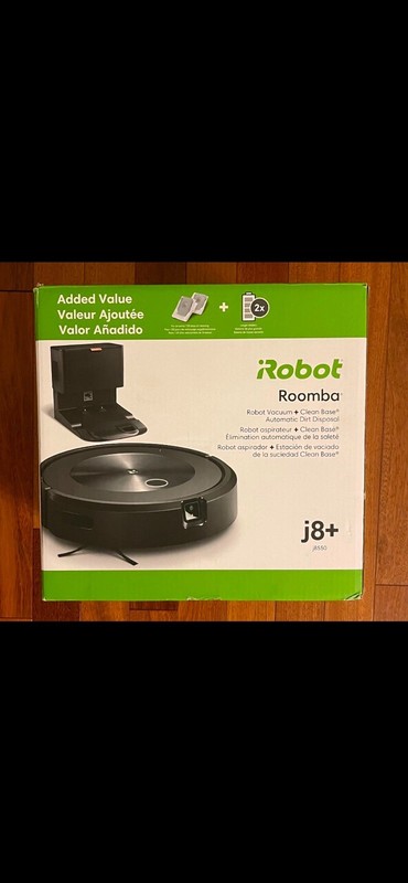 iRobot Roomba j8+ Wi-Fi Connected Self-Emptying Robot Vacuum j8550 (NEW-IN-BOX) gallery