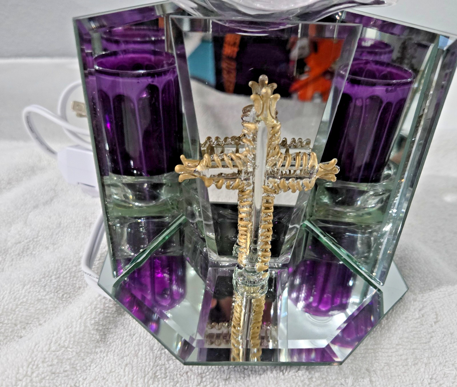 Purple Cross Oil Warmer With Dimmer Dial Electric Corded New-Open Box gallery
