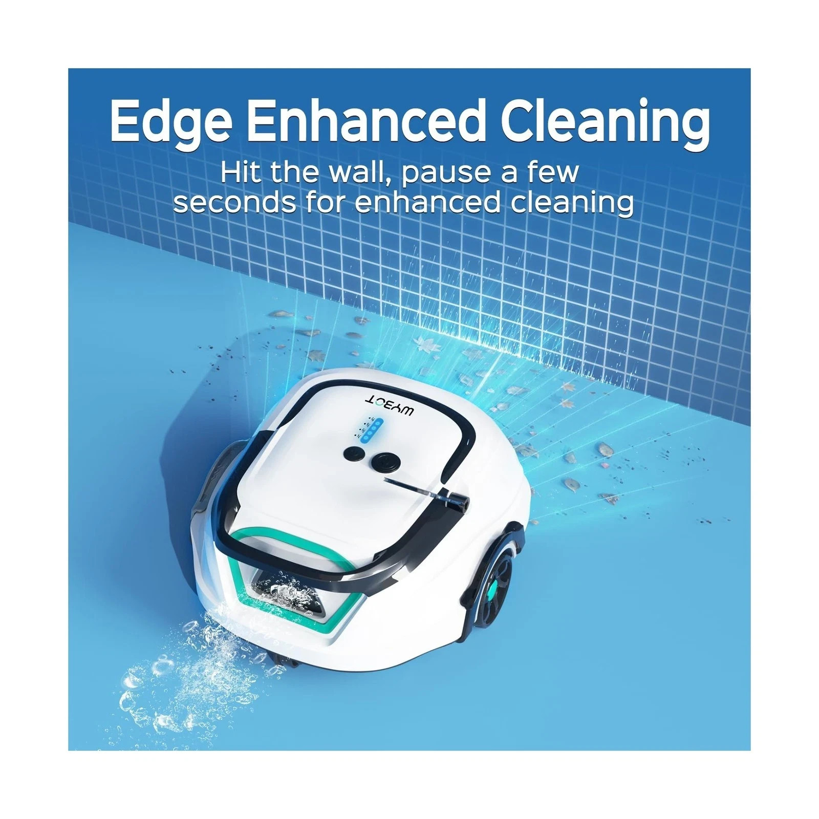 A1 Cordless Robotic Pool Cleaner, Automatic Pool Vacuum for Above Ground with... gallery