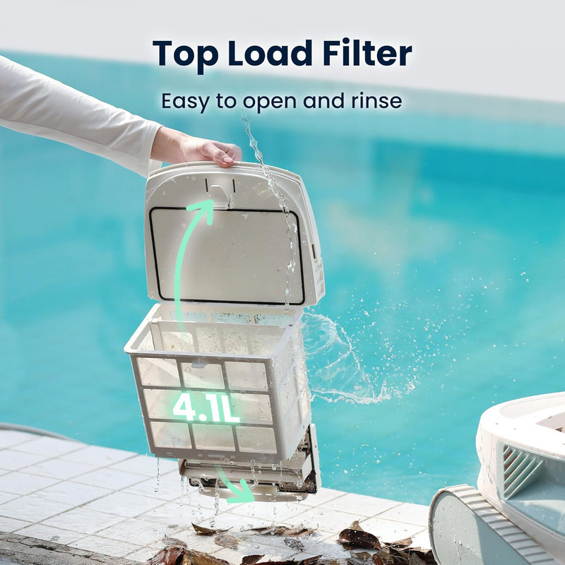 Chasing Hydro 4 SE Corded Robotic Pool Cleaner, 150W 180Μm Class Basket Filter P gallery