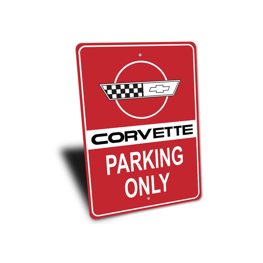 Corvette Parking Only Metal Sign gallery