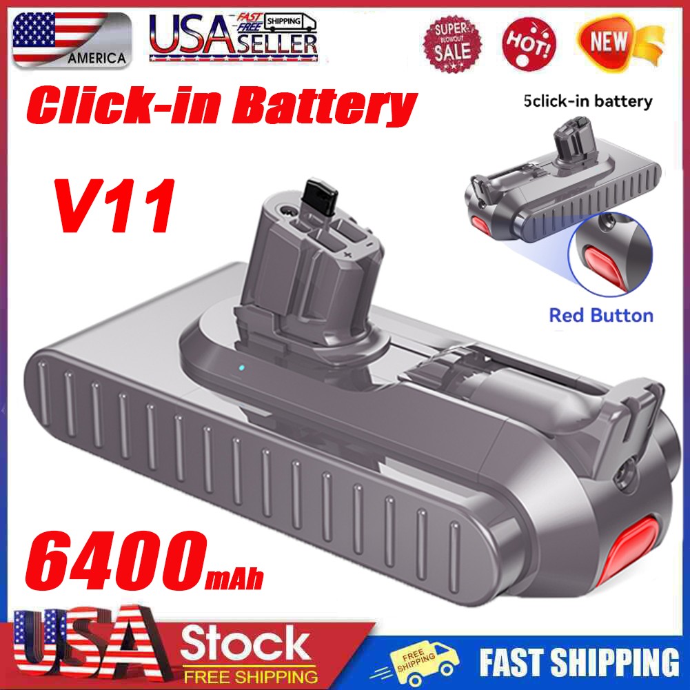 6400mAh For Dyson V11 Handheld Vacuum Cleaner V11 SV15 Detect Battery gallery