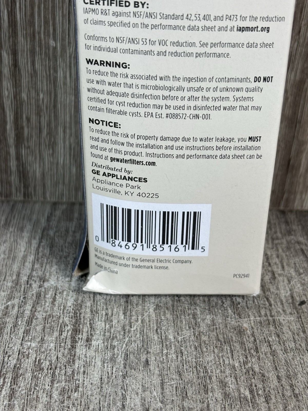 GE XWFE Refrigerator Water Filter Genuine Replacement, New Sealed No Chip gallery