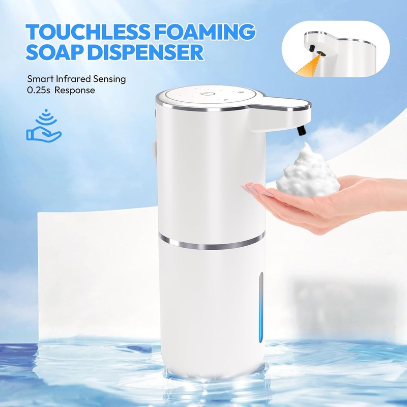 2 Pack Automatic Soap Dispenser, Foaming Soap Dispenser for Bathroom & Kitchen gallery