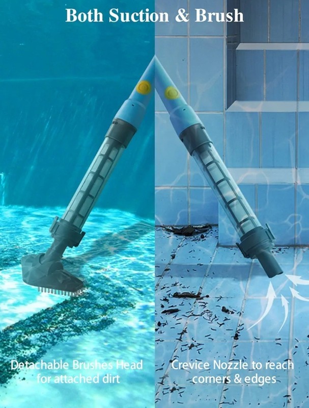Efurden Rechargeable Pool Stick Vacuum Cleaner For Pools Spas Hot Tubs gallery
