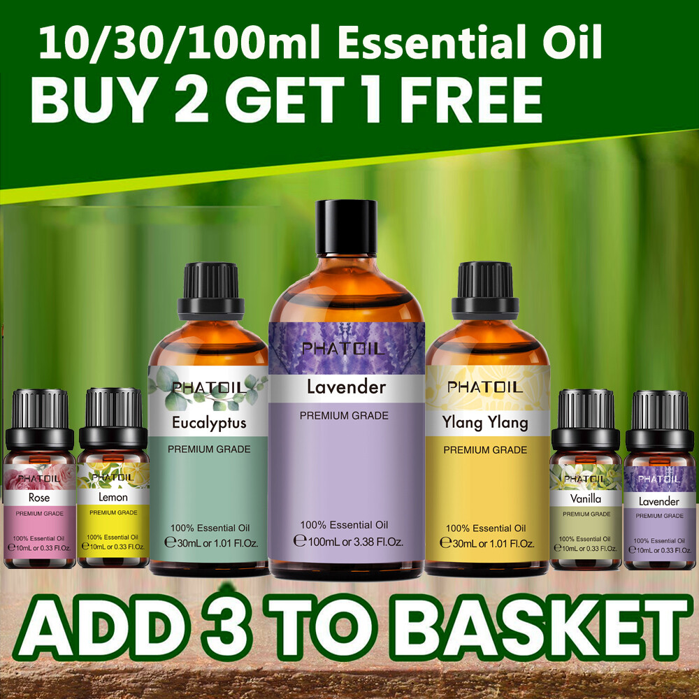 100% PURE ESSENTIAL OILS 10ML 30ML 100ML Pure Therapeutic Grade Aromatherapy Oil gallery
