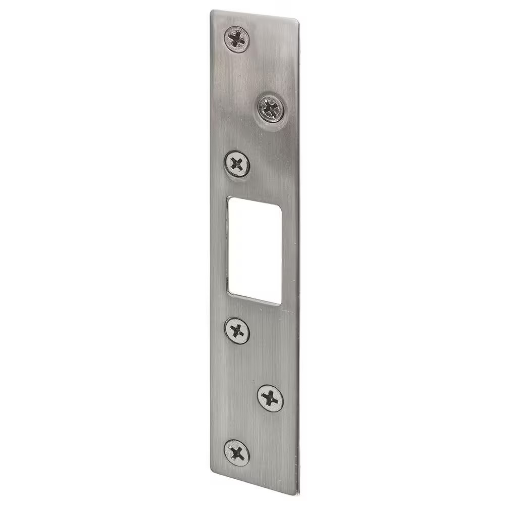 5-7/8 In. Satin Nickel Deadbolt Strike gallery