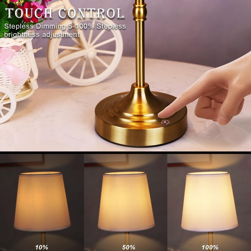 Rechargeable Battery Powered Table Lamp, Wireless Lamps, Cordless Touch Lamps. gallery