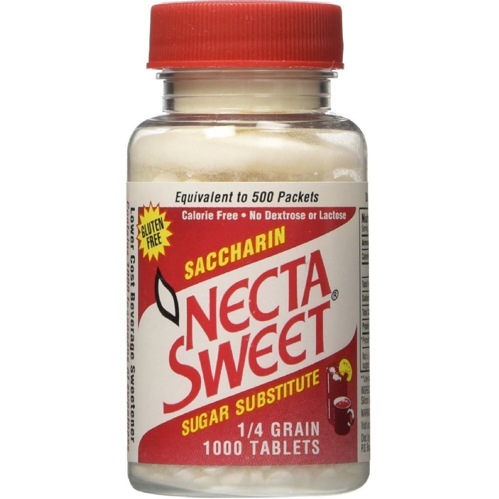 Necta Sweet Sugar Substitute Saccharin Gluten Free Calorie Free Tablets 1000 ct gallery
