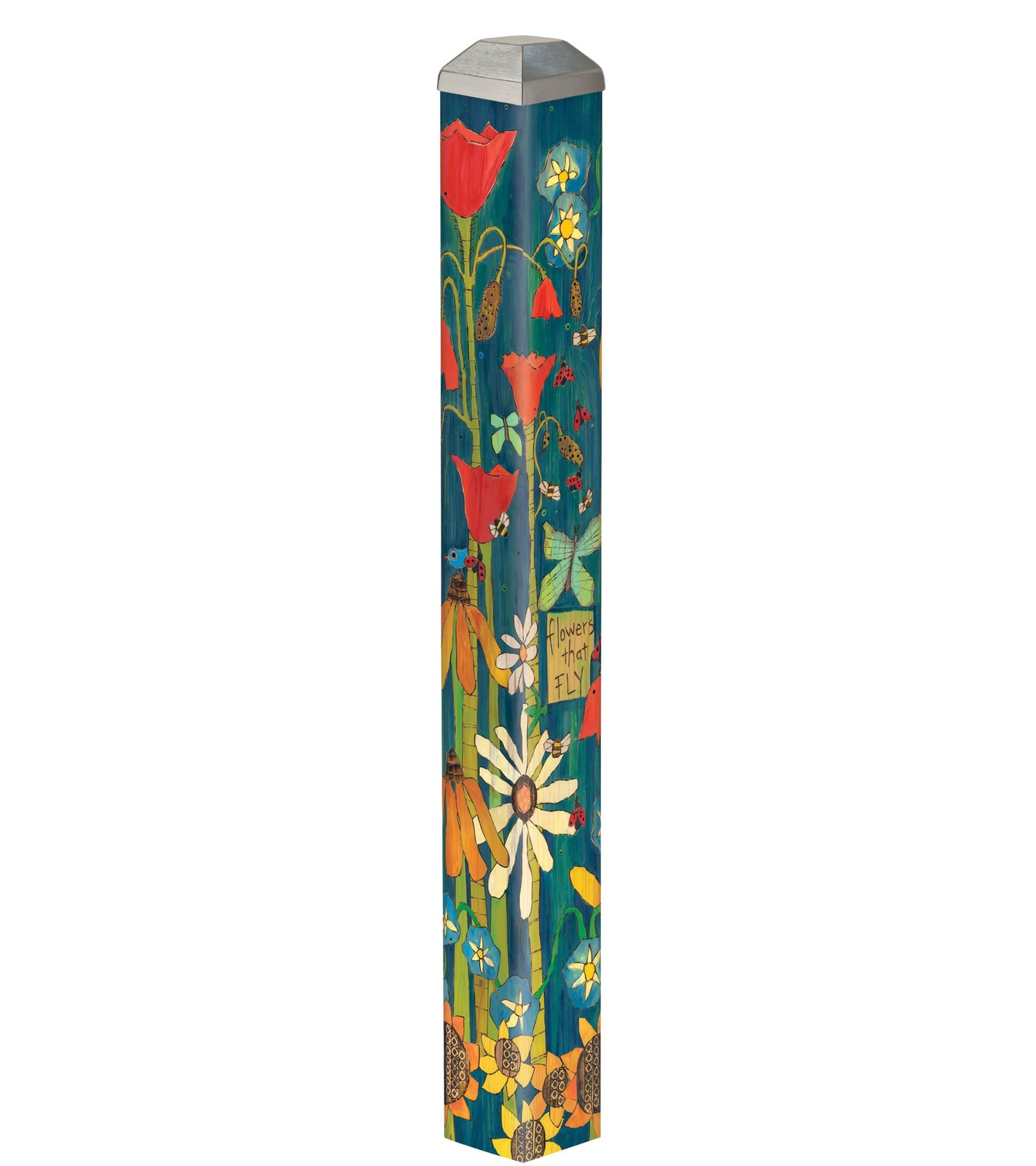 Art Pole, PVC Weather Resistant Pole with Vinyl Bowl 16 inches Tall Outdoor D... gallery
