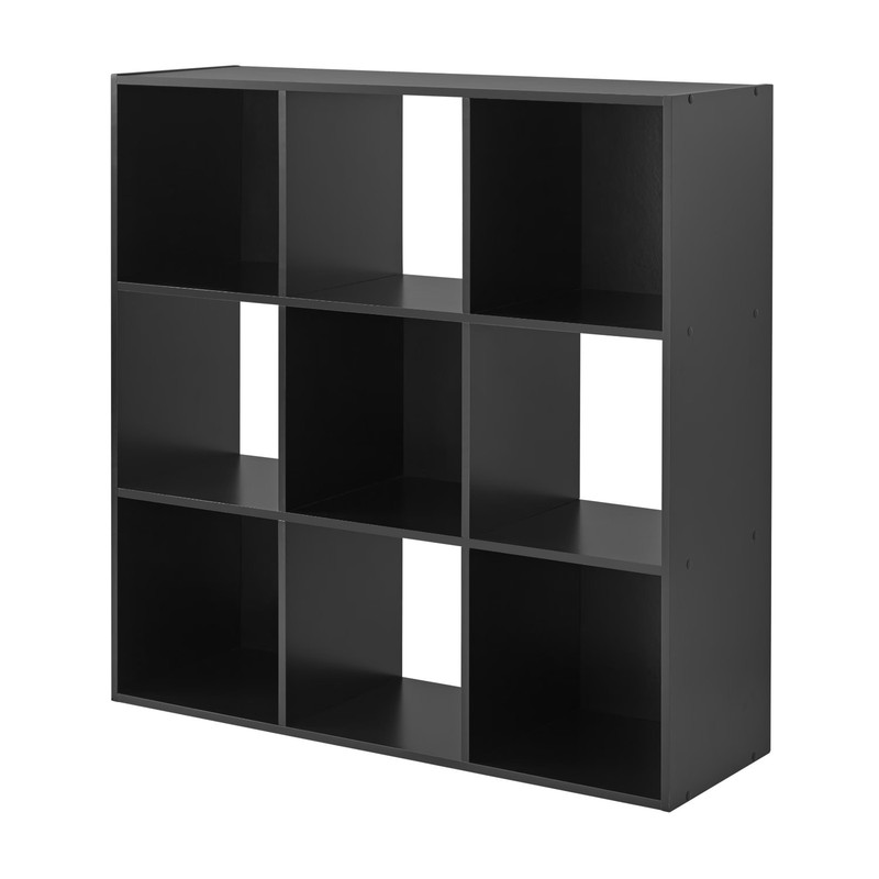 Mainstays 9 Cube Storage Organizer, Black gallery