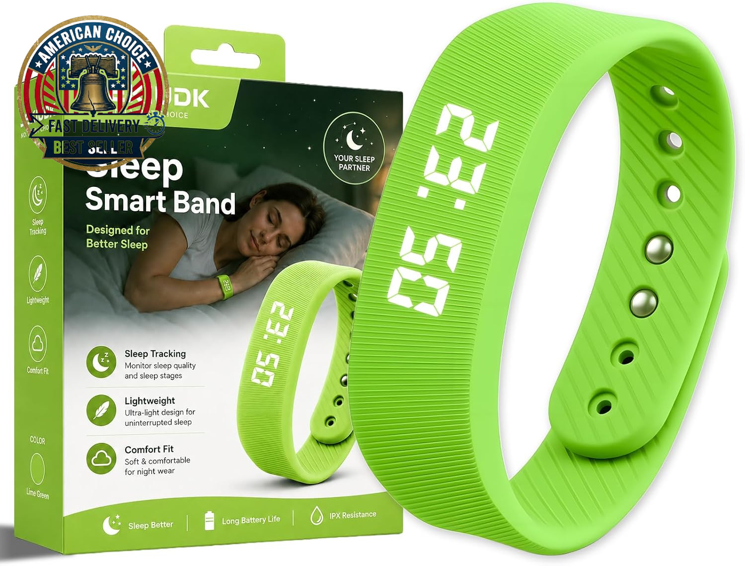 Alarm Clock Smart Watch Bracelets for Mens Digital Heavy Sleepers Vibrating Wris gallery
