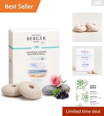 Elegant Car Diffuser Refills – 4 Weeks of Ocean Breeze Passive Diffusion
