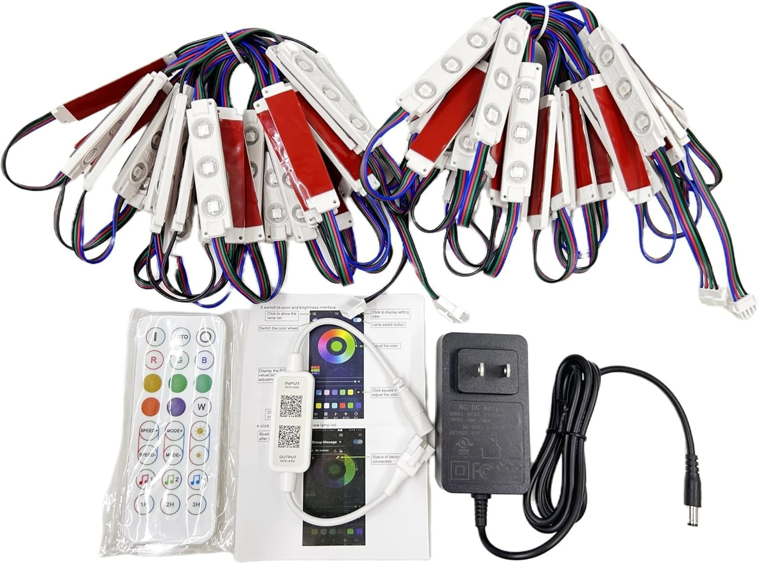 64PCS 33FT RGB+IC Magic Color LED Module 5050 SMD for Storefront Letter Signs gallery