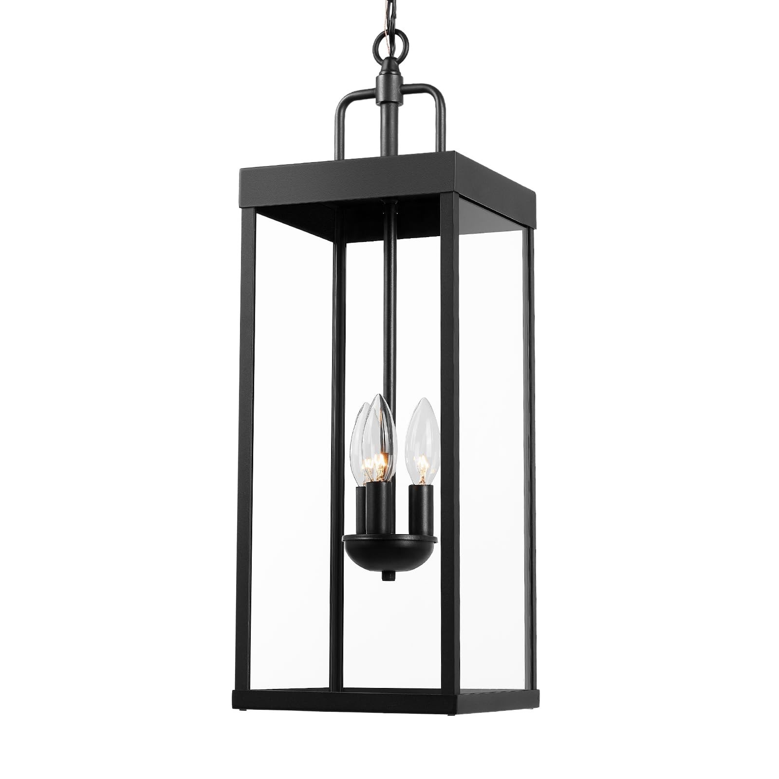 Large Outdoor Pendant Lantern Light Fixture for Front Porch, 24 Inch 3-Light ... gallery