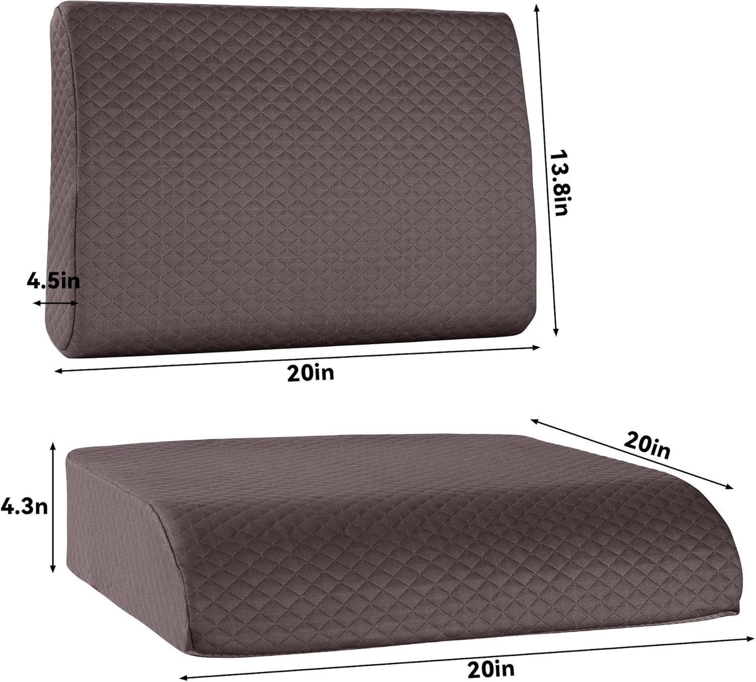 Extra Thick Recliner Chair Cushion with Lumbar Support Pillow for Elderly gallery