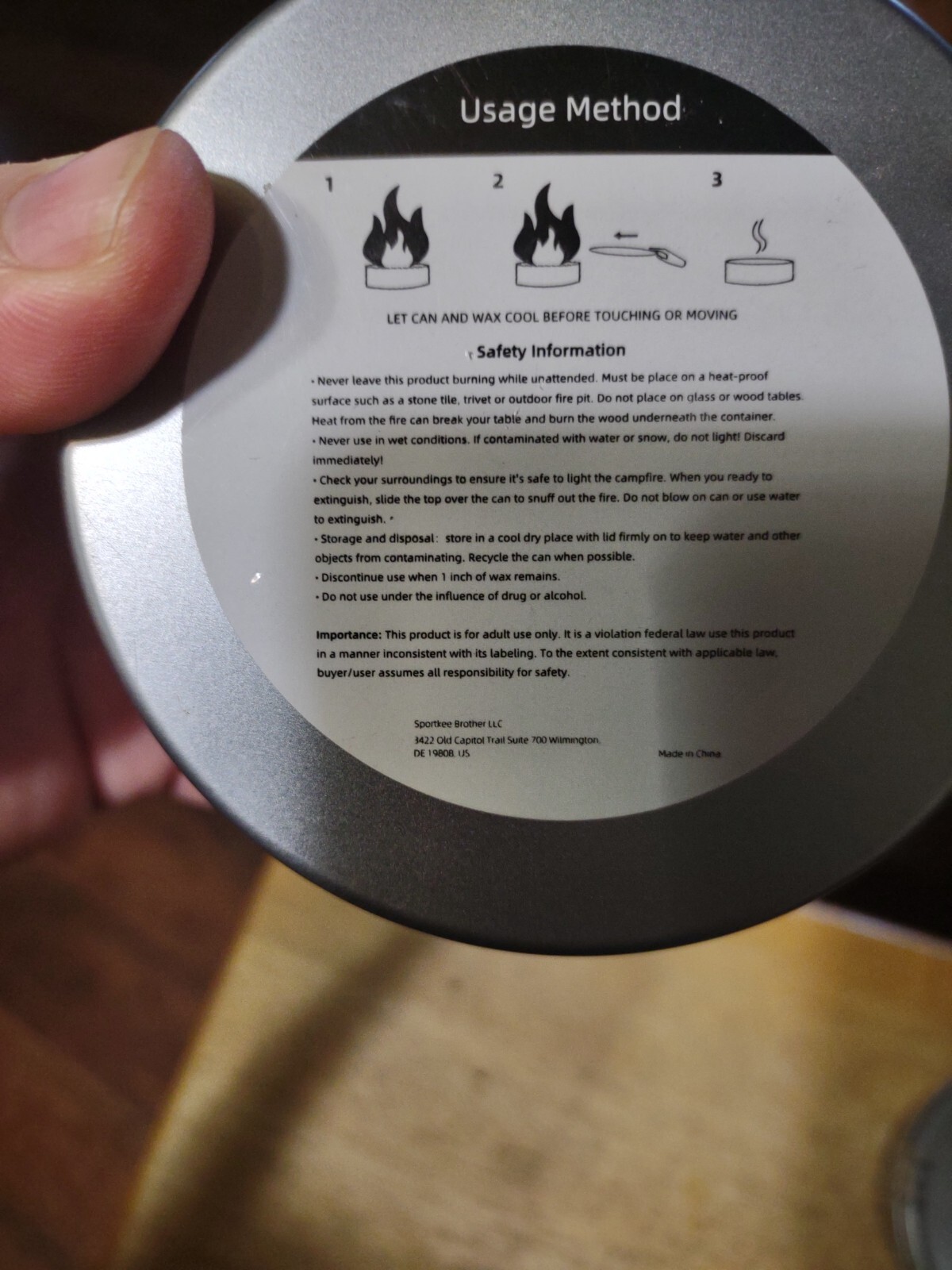 Campfire Portable Maker 3-5 Hours of Burn Time. New 2 Pcs. By KAKWACO gallery