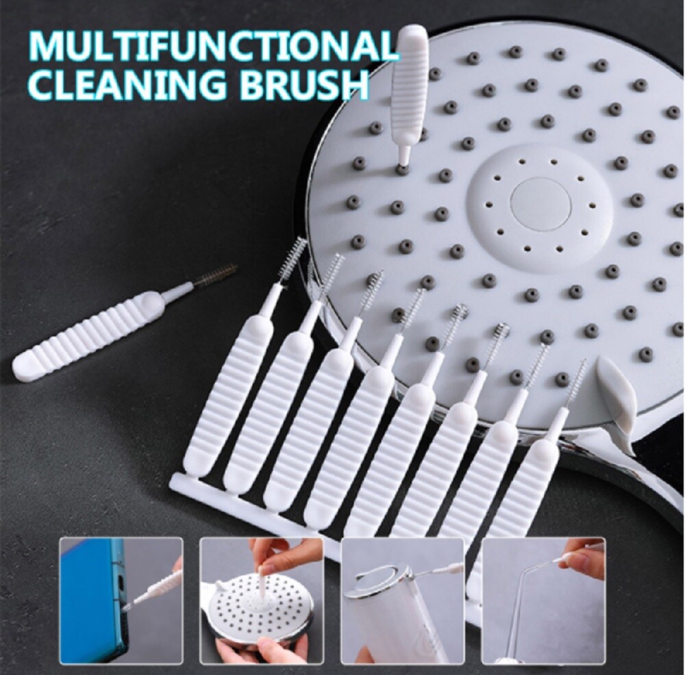 10 Pack Shower Head Cleaning Brush Set - Anti-Clogging Small Pore Gap Brushes gallery