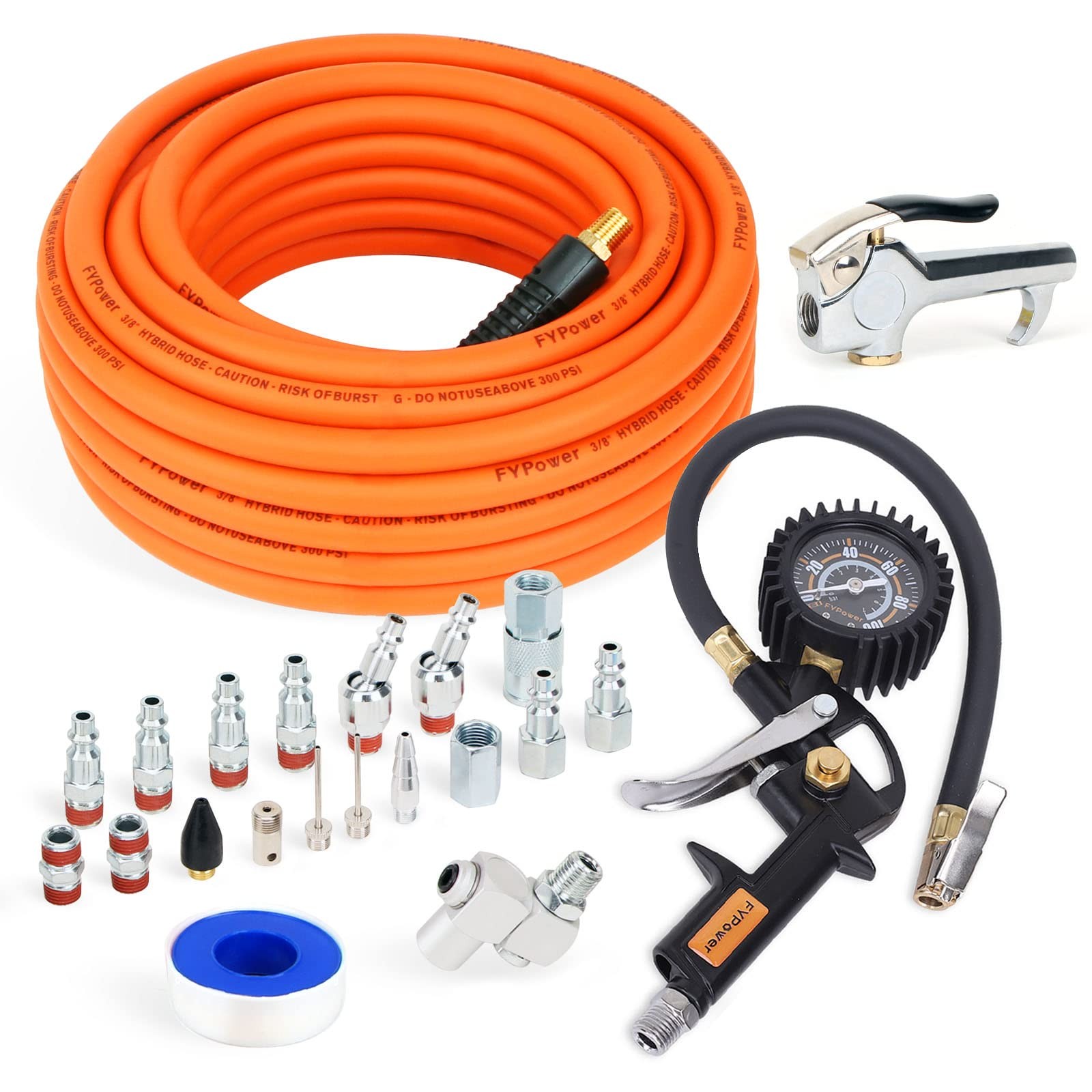 22 Pieces Air Compressor Accessories Kit 3/8 Inch X 50 Ft Hybrid Air Compressor gallery