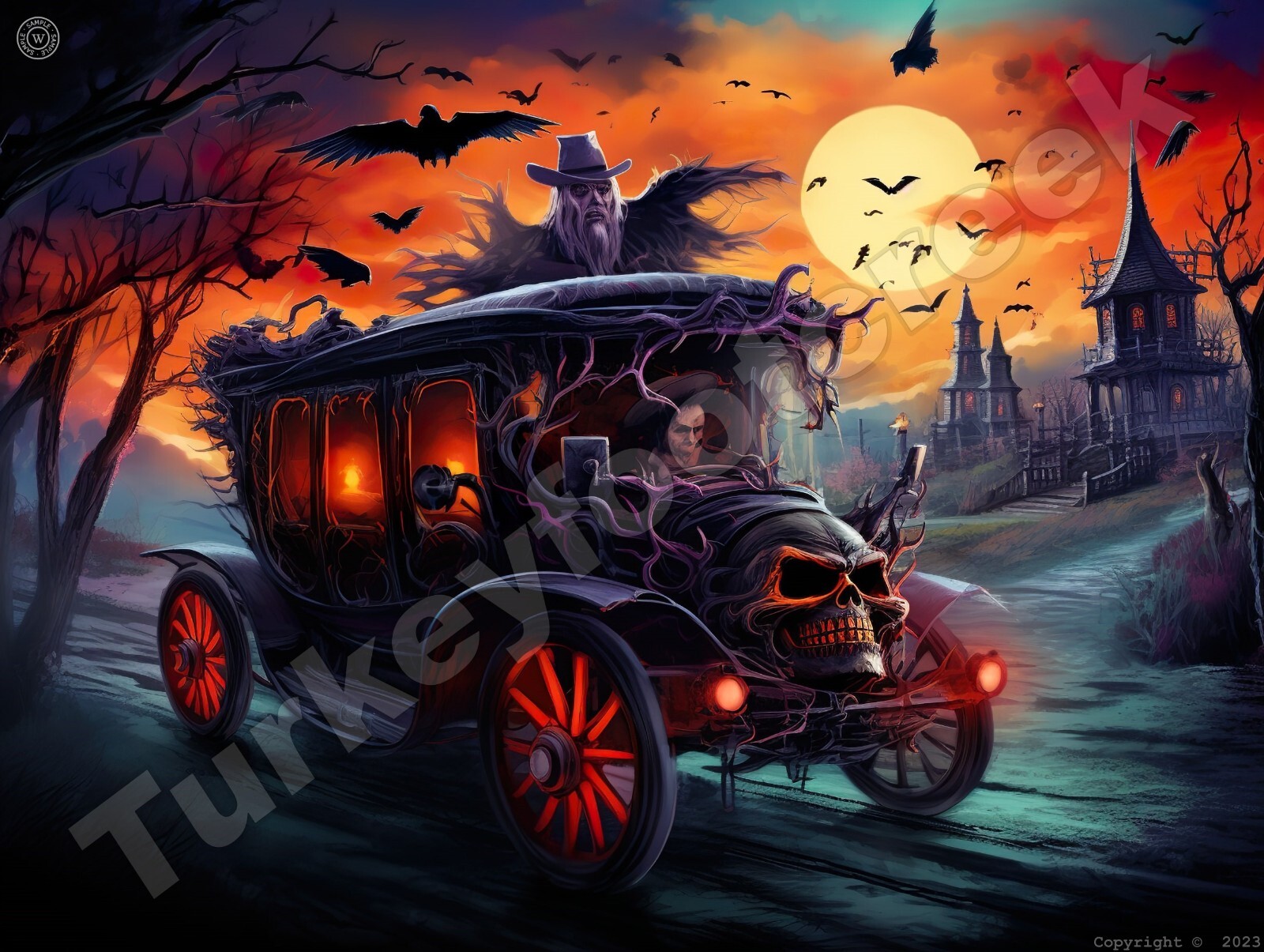 Halloween Collection #44 9" x 12" Metal Sign gallery