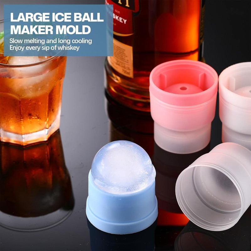 Slow-Melting Stackable Large Ice Cube Mold Maker For Whisky Cocktails Beverage gallery