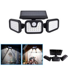 1-2 Pack LED Motion Sensor Solar Lights Outdoor IP65 Waterproof Security Lamp